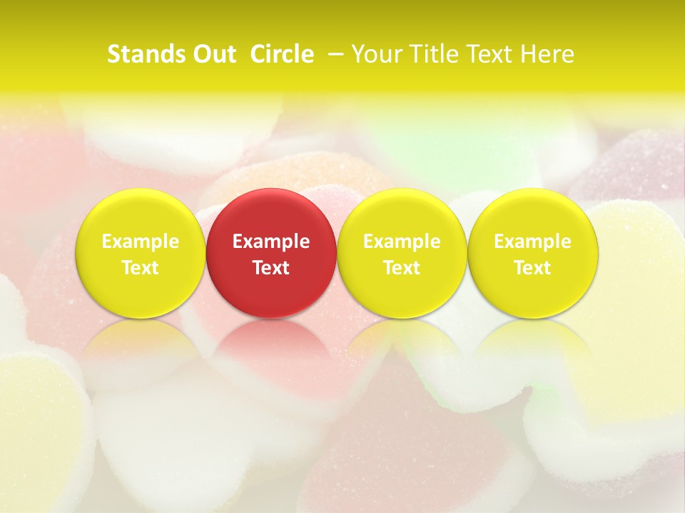 A Pile Of Candy Hearts Sitting On Top Of A Table PowerPoint Template