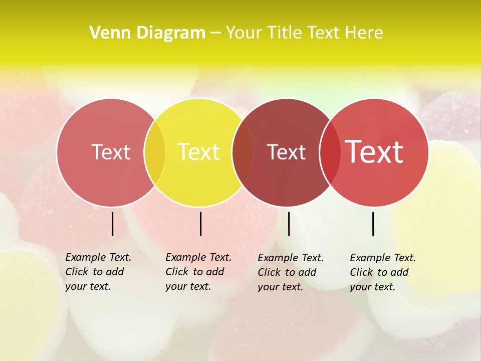 A Pile Of Candy Hearts Sitting On Top Of A Table PowerPoint Template