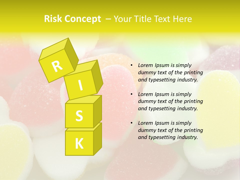 A Pile Of Candy Hearts Sitting On Top Of A Table PowerPoint Template