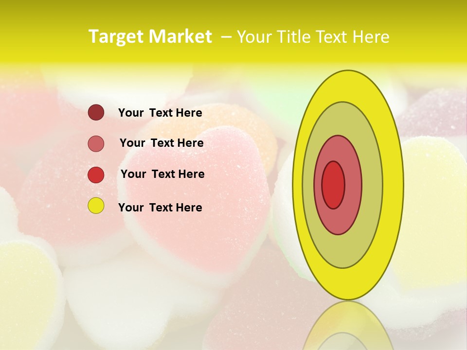 A Pile Of Candy Hearts Sitting On Top Of A Table PowerPoint Template