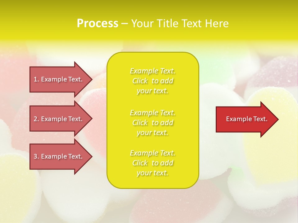 A Pile Of Candy Hearts Sitting On Top Of A Table PowerPoint Template