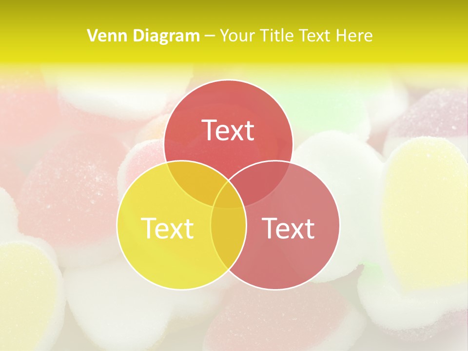 A Pile Of Candy Hearts Sitting On Top Of A Table PowerPoint Template