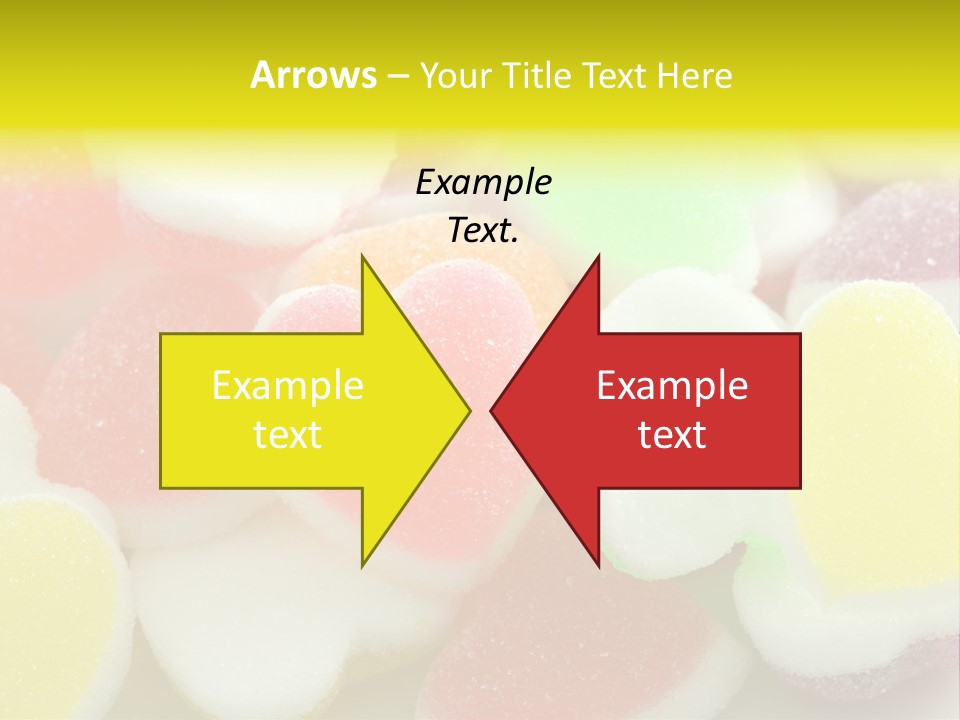 A Pile Of Candy Hearts Sitting On Top Of A Table PowerPoint Template