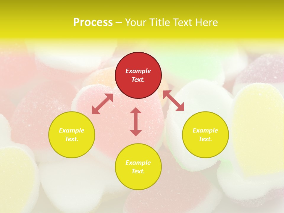 A Pile Of Candy Hearts Sitting On Top Of A Table PowerPoint Template