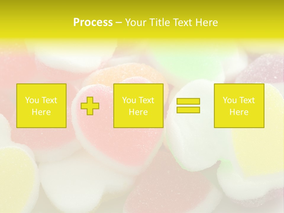 A Pile Of Candy Hearts Sitting On Top Of A Table PowerPoint Template