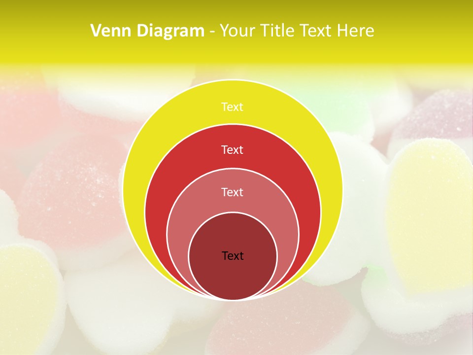 A Pile Of Candy Hearts Sitting On Top Of A Table PowerPoint Template