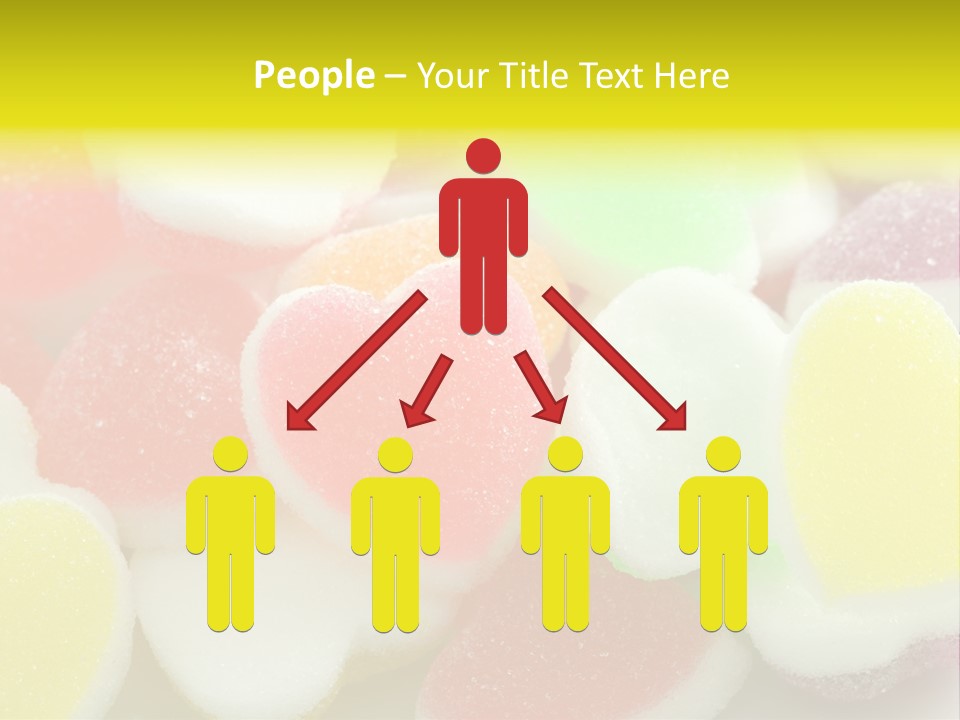 A Pile Of Candy Hearts Sitting On Top Of A Table PowerPoint Template