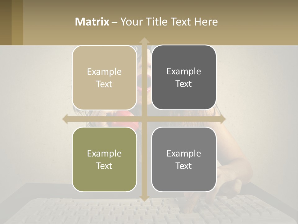 A Woman Holding A Red Telephone Up To Her Face PowerPoint Template