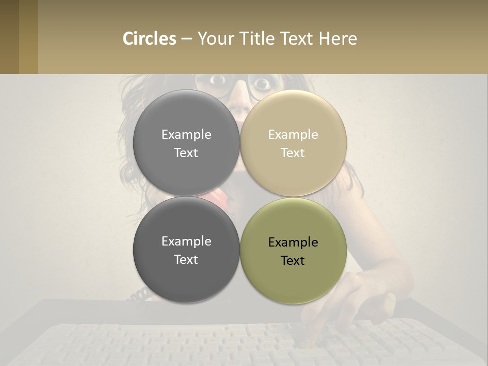 A Woman Holding A Red Telephone Up To Her Face PowerPoint Template