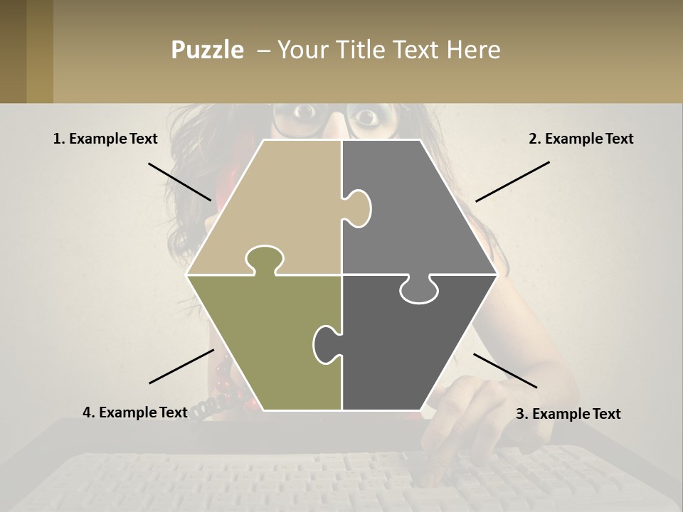 A Woman Holding A Red Telephone Up To Her Face PowerPoint Template