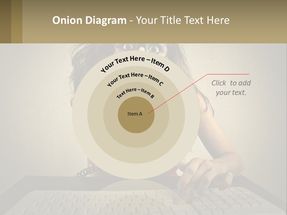 A Woman Holding A Red Telephone Up To Her Face PowerPoint Template