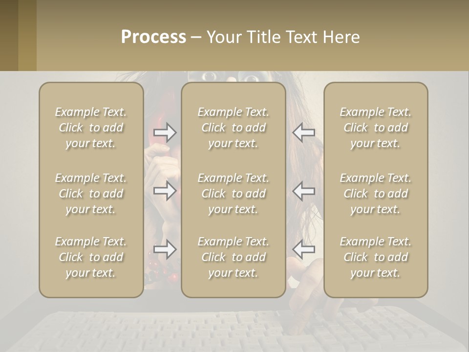A Woman Holding A Red Telephone Up To Her Face PowerPoint Template