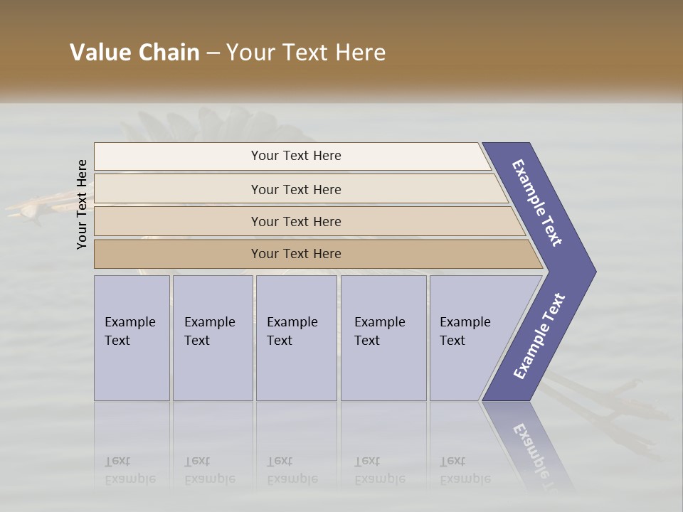A Large Bird Flying Over A Body Of Water PowerPoint Template