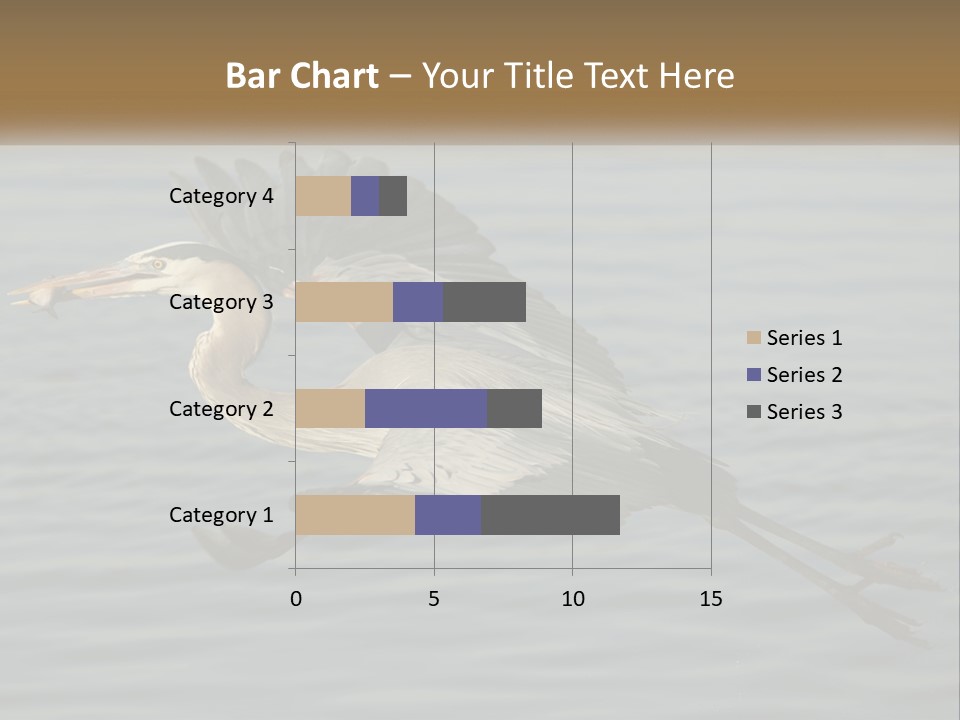 A Large Bird Flying Over A Body Of Water PowerPoint Template