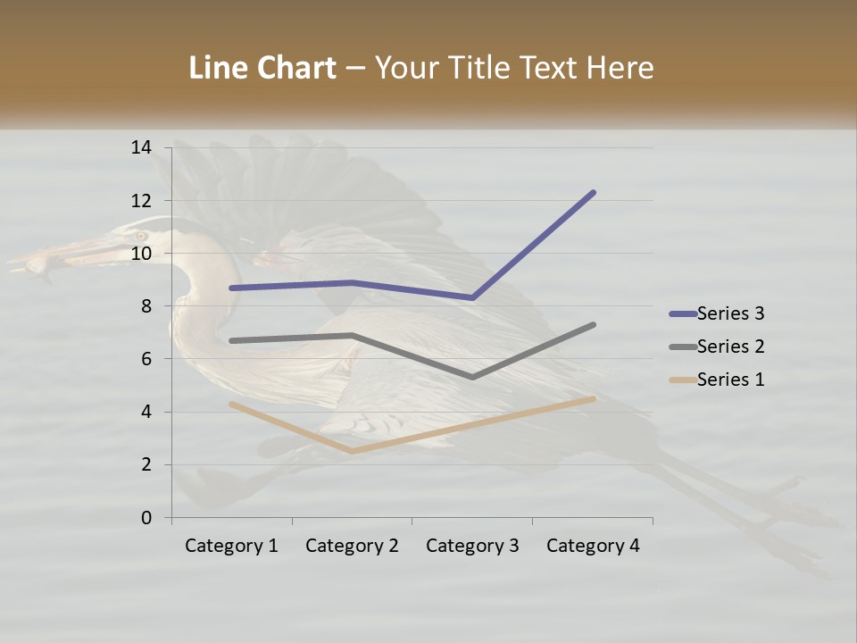 A Large Bird Flying Over A Body Of Water PowerPoint Template