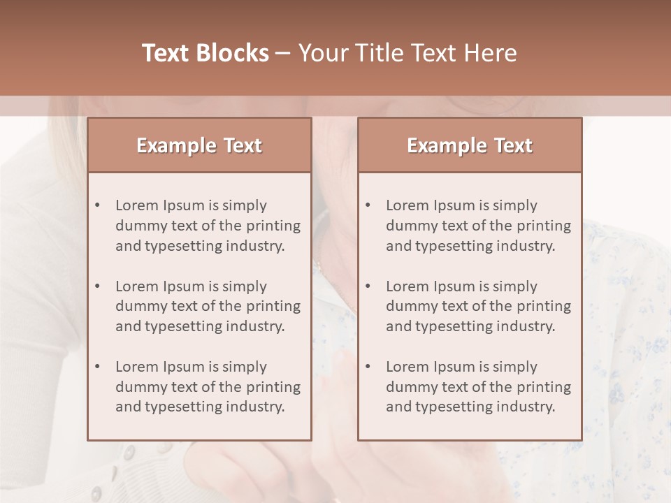 An Elderly Woman And A Young Woman Looking At A Cell Phone PowerPoint Template
