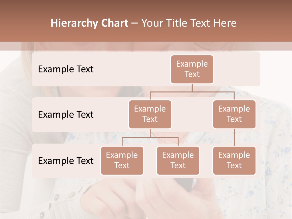 An Elderly Woman And A Young Woman Looking At A Cell Phone PowerPoint Template