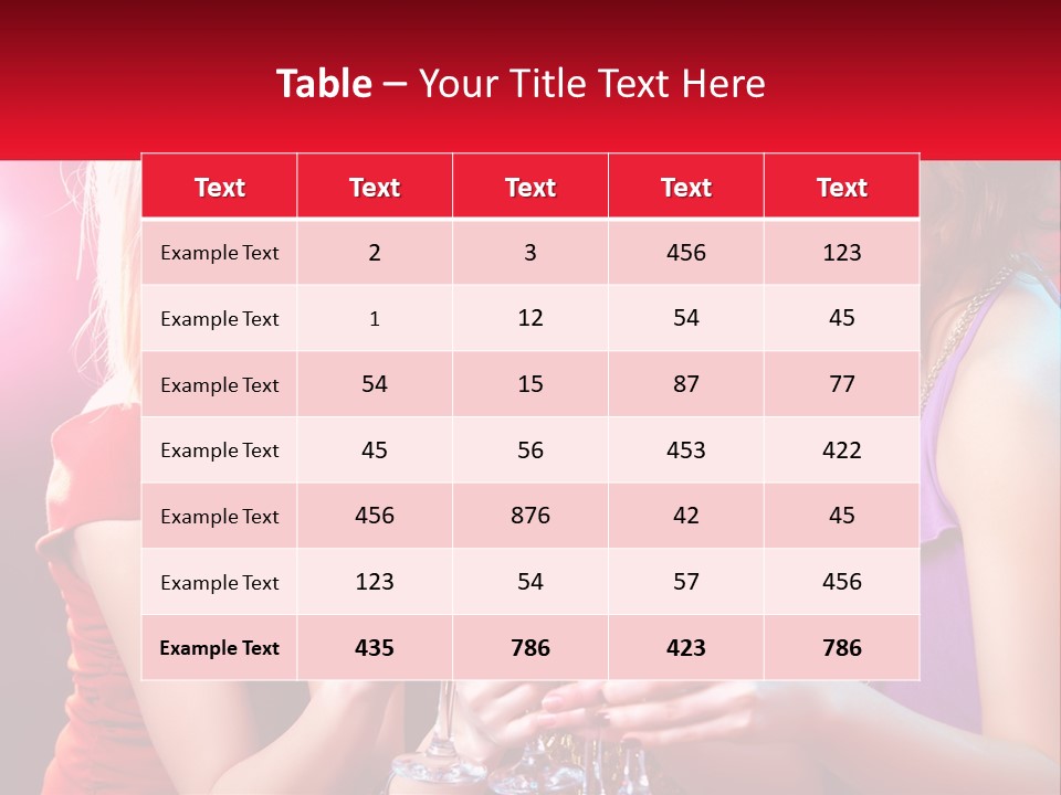 A Group Of Women Holding Glasses Of Champagne PowerPoint Template