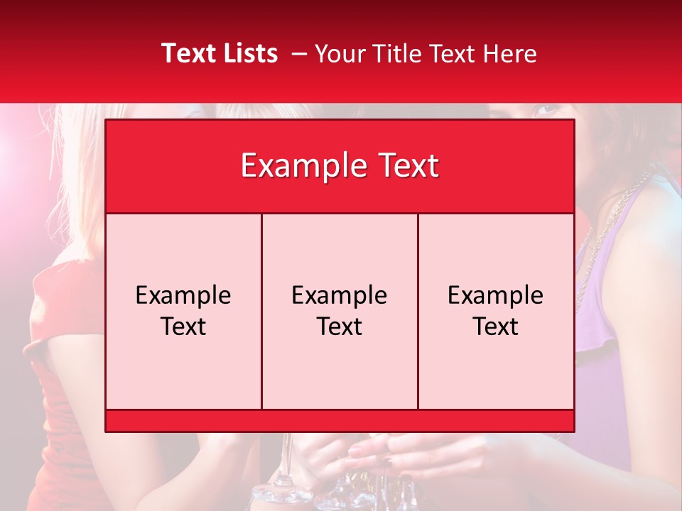 A Group Of Women Holding Glasses Of Champagne PowerPoint Template