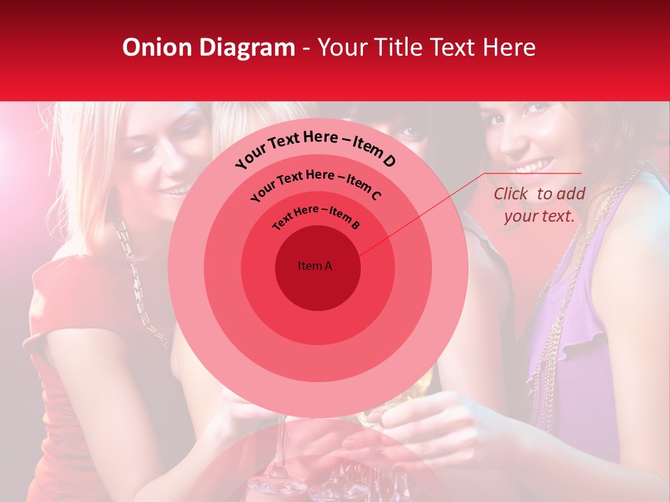 A Group Of Women Holding Glasses Of Champagne PowerPoint Template