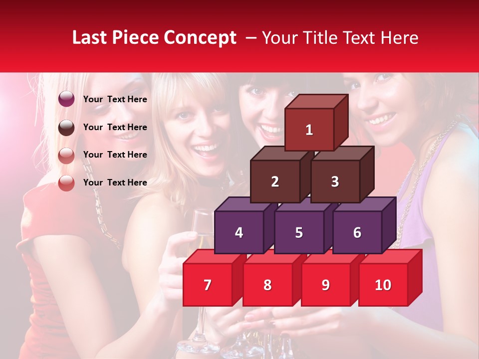 A Group Of Women Holding Glasses Of Champagne PowerPoint Template