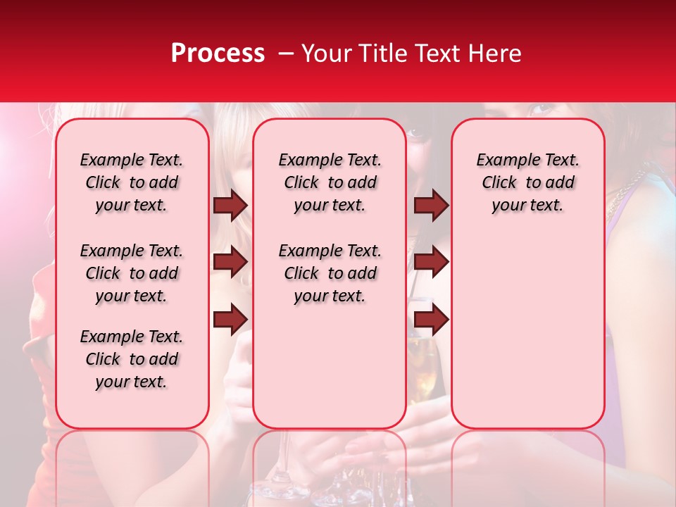 A Group Of Women Holding Glasses Of Champagne PowerPoint Template