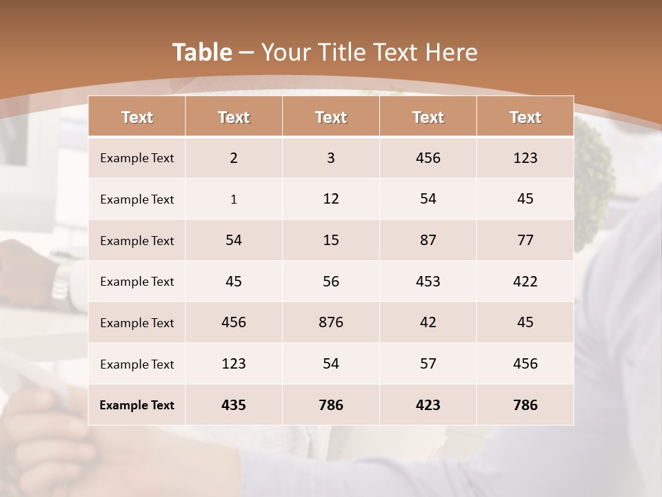 Two Men Shaking Hands In Front Of A Computer Screen PowerPoint Template