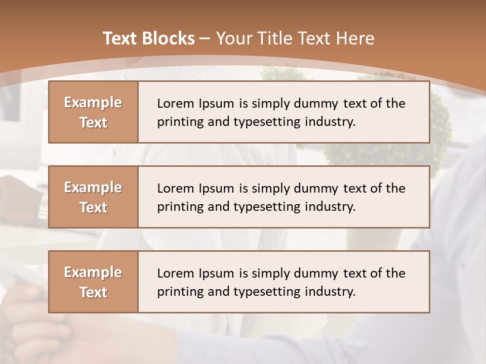 Two Men Shaking Hands In Front Of A Computer Screen PowerPoint Template