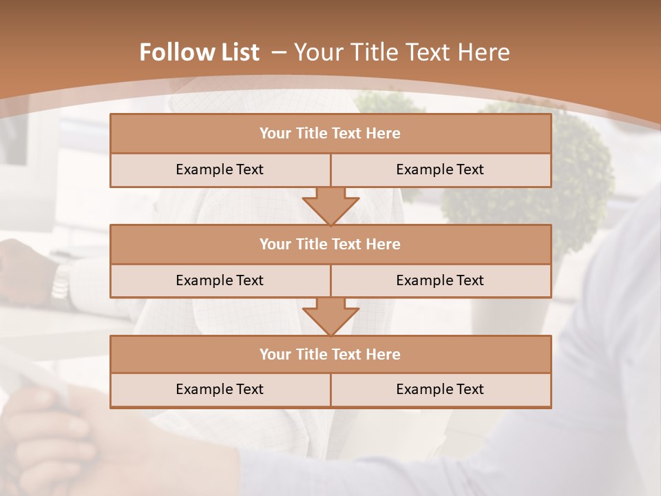 Two Men Shaking Hands In Front Of A Computer Screen PowerPoint Template