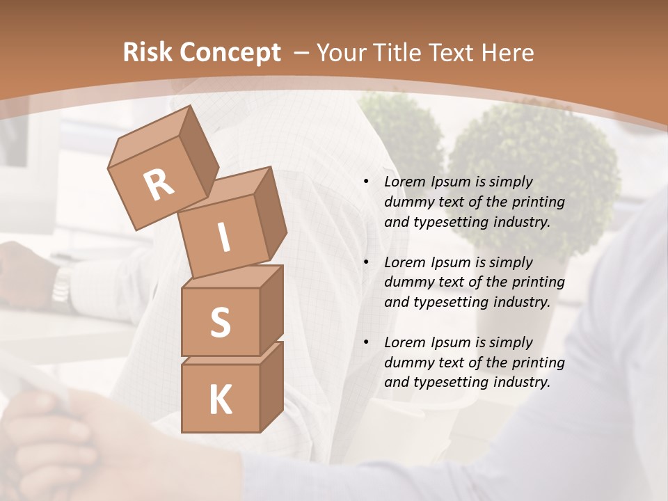 Two Men Shaking Hands In Front Of A Computer Screen PowerPoint Template