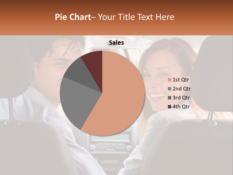 A Man And Woman Sitting In The Back Seat Of A Car PowerPoint Template