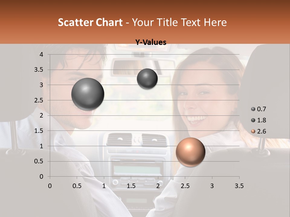 A Man And Woman Sitting In The Back Seat Of A Car PowerPoint Template