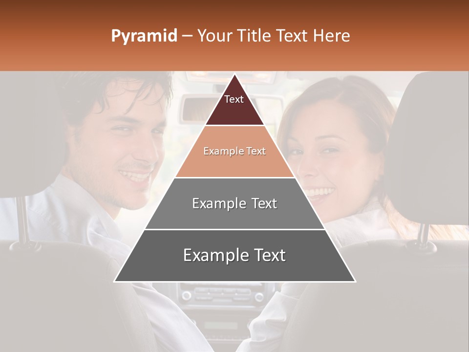 A Man And Woman Sitting In The Back Seat Of A Car PowerPoint Template