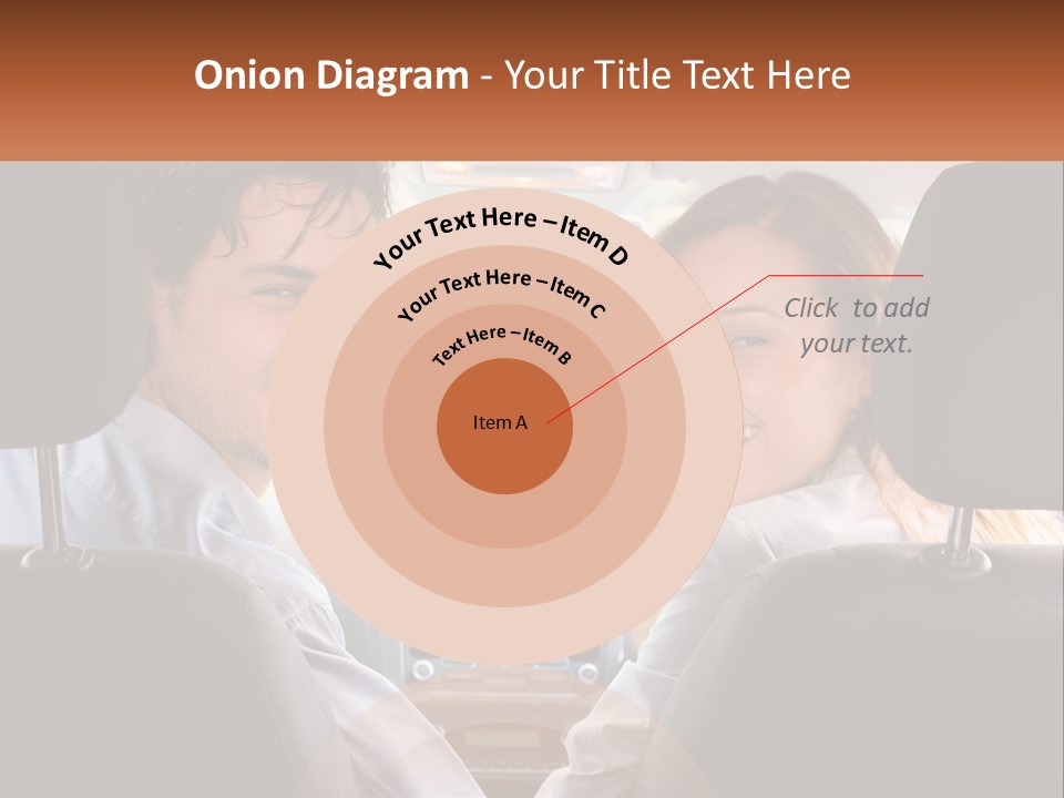 A Man And Woman Sitting In The Back Seat Of A Car PowerPoint Template