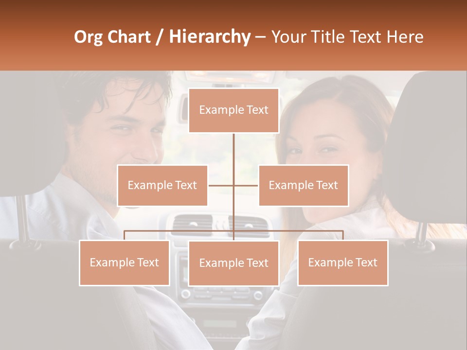 A Man And Woman Sitting In The Back Seat Of A Car PowerPoint Template