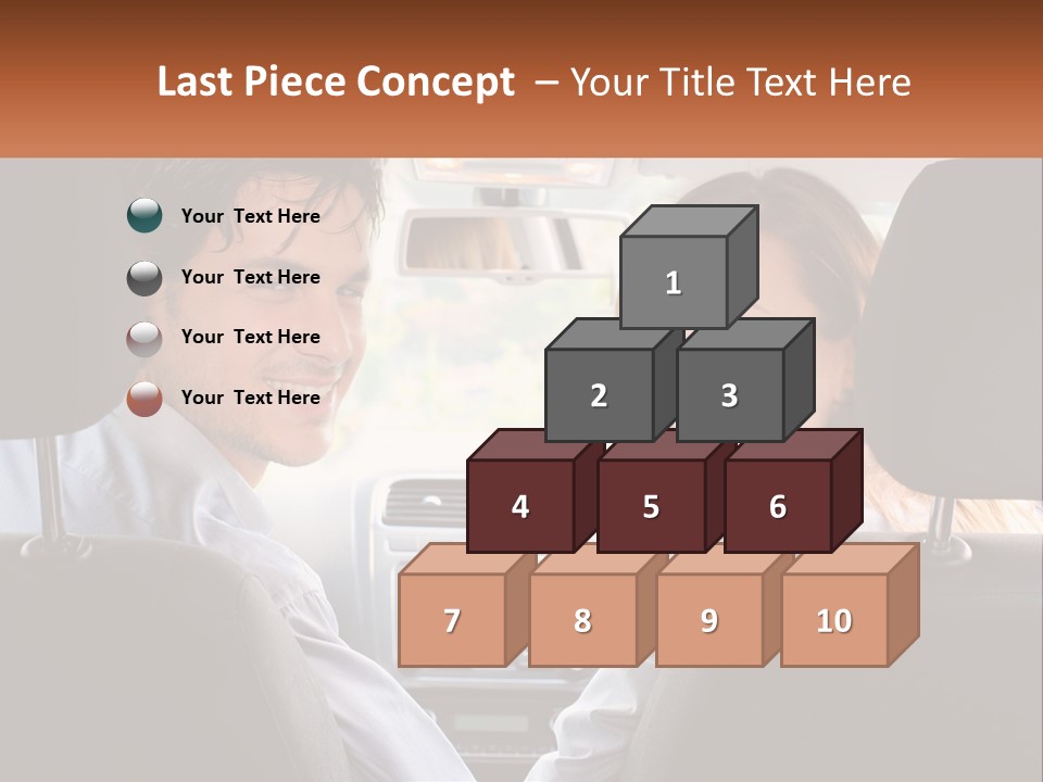 A Man And Woman Sitting In The Back Seat Of A Car PowerPoint Template