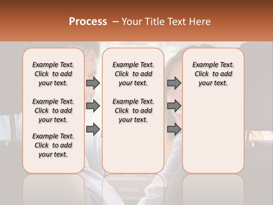 A Man And Woman Sitting In The Back Seat Of A Car PowerPoint Template