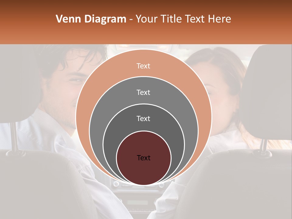 A Man And Woman Sitting In The Back Seat Of A Car PowerPoint Template