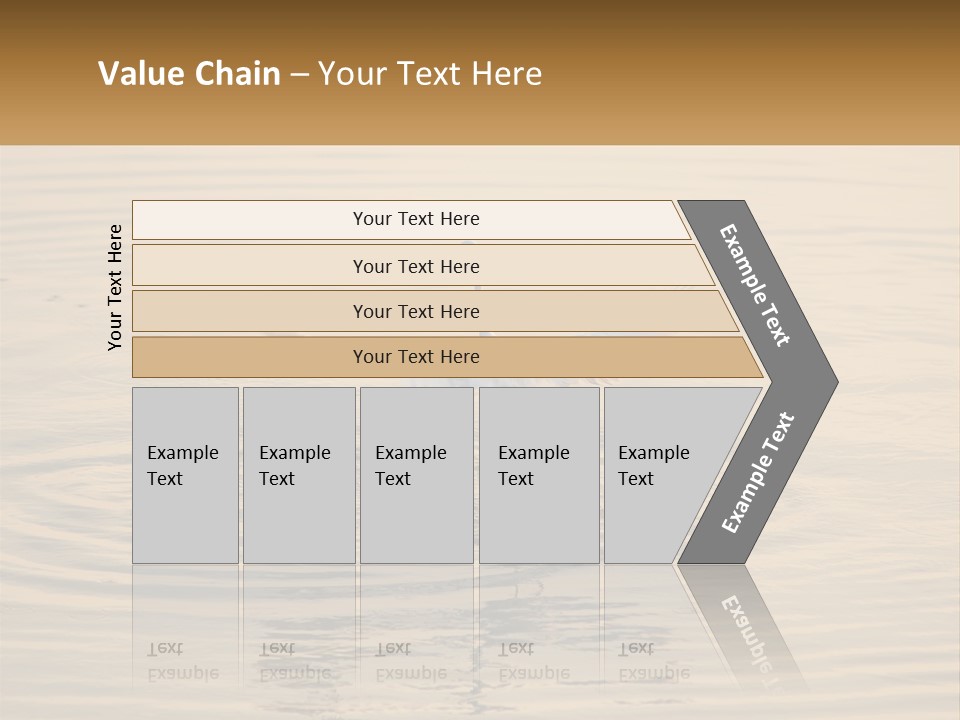 A White Bird Is Standing In The Water PowerPoint Template