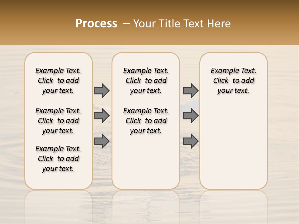 A White Bird Is Standing In The Water PowerPoint Template