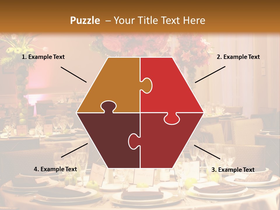 A Table With A Vase Of Flowers On Top Of It PowerPoint Template
