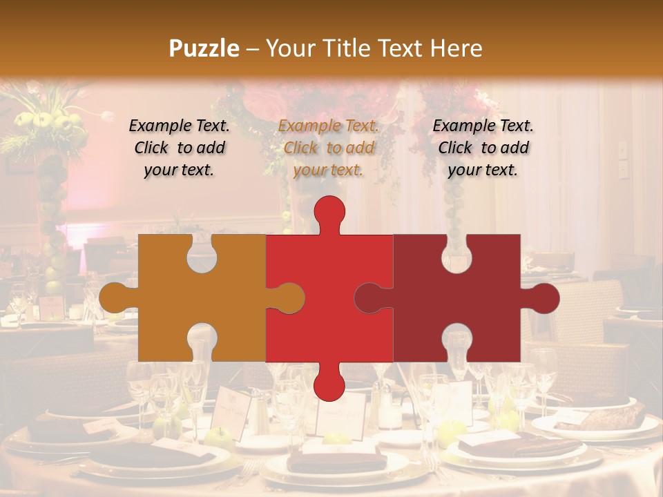 A Table With A Vase Of Flowers On Top Of It PowerPoint Template