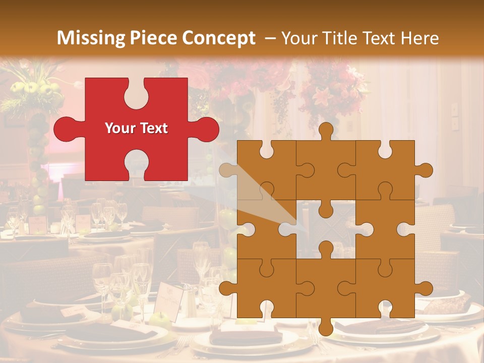 A Table With A Vase Of Flowers On Top Of It PowerPoint Template