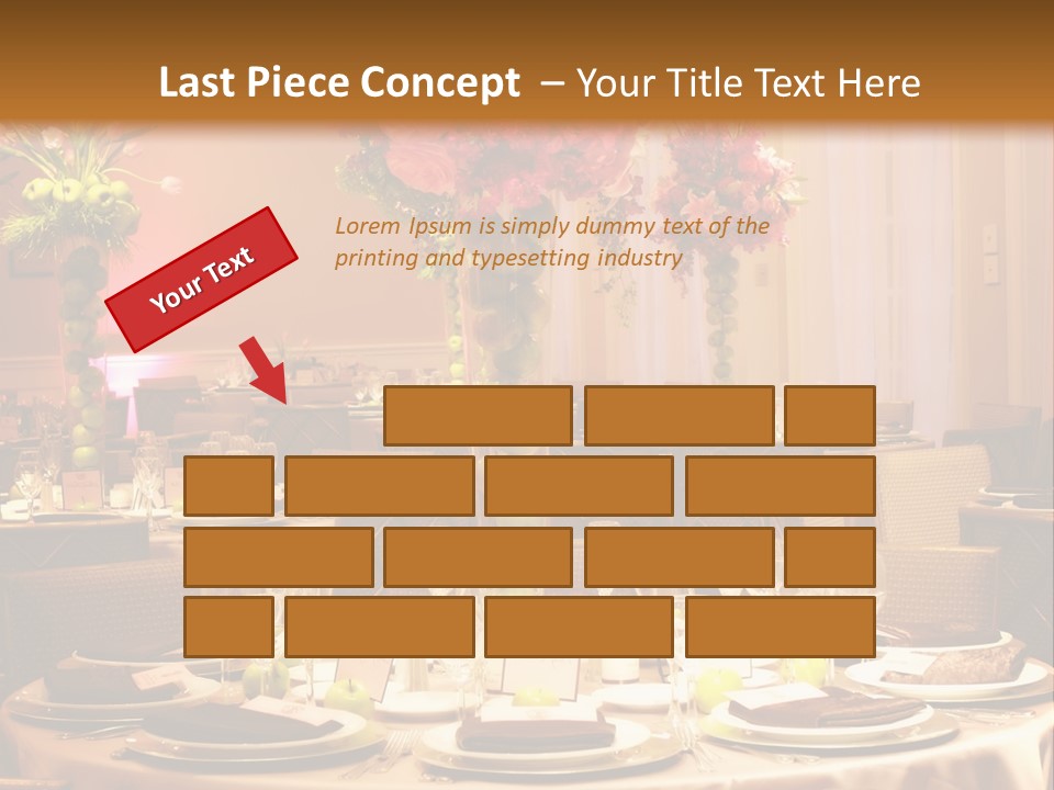 A Table With A Vase Of Flowers On Top Of It PowerPoint Template
