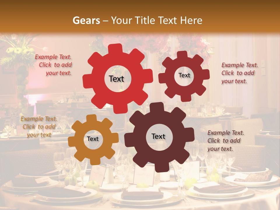 A Table With A Vase Of Flowers On Top Of It PowerPoint Template