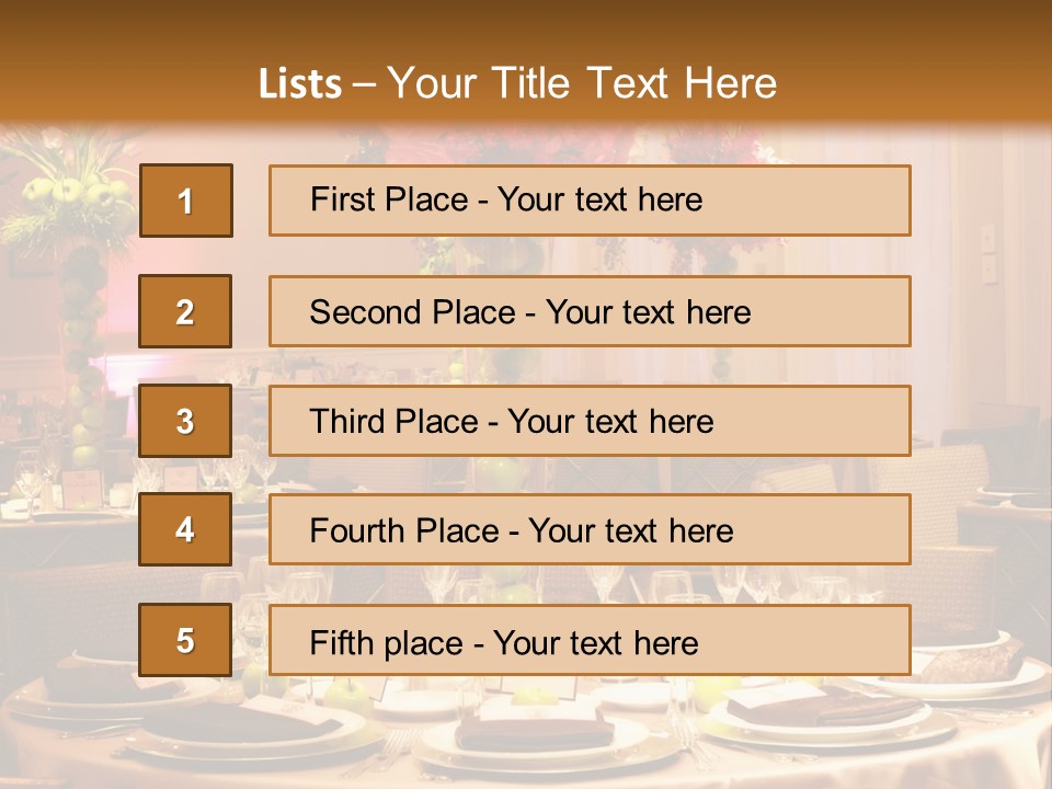 A Table With A Vase Of Flowers On Top Of It PowerPoint Template