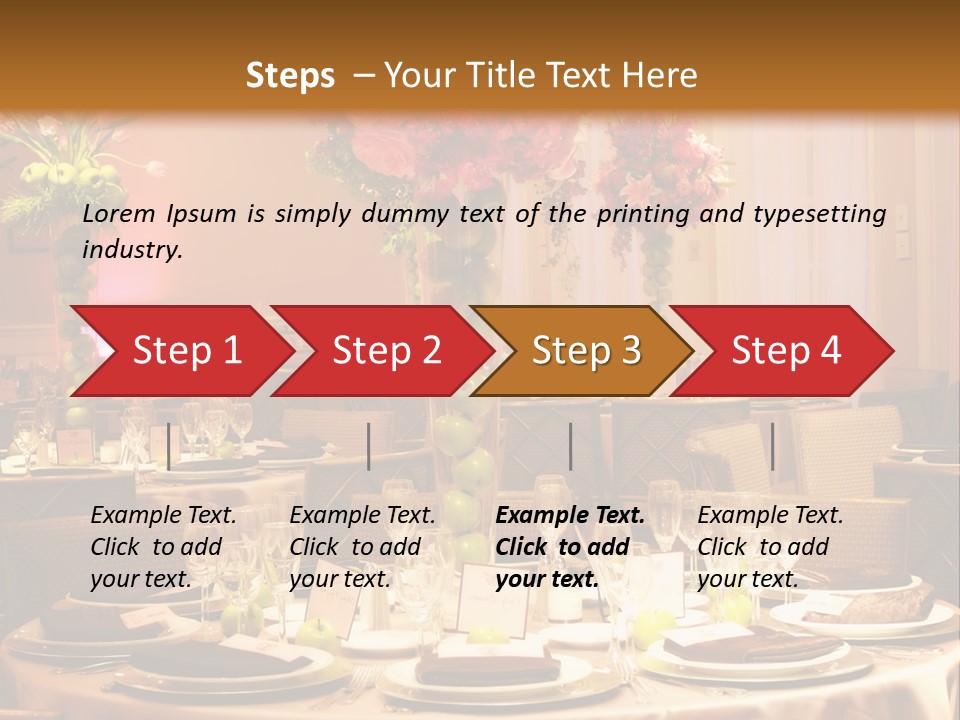 A Table With A Vase Of Flowers On Top Of It PowerPoint Template