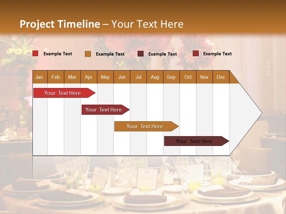 A Table With A Vase Of Flowers On Top Of It PowerPoint Template