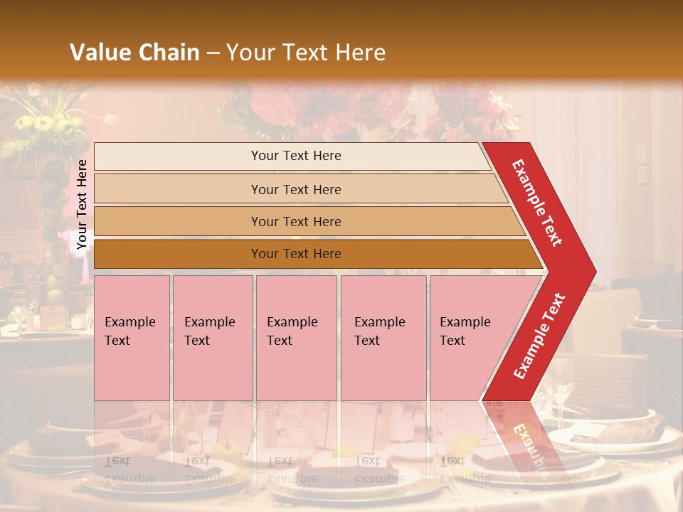 A Table With A Vase Of Flowers On Top Of It PowerPoint Template