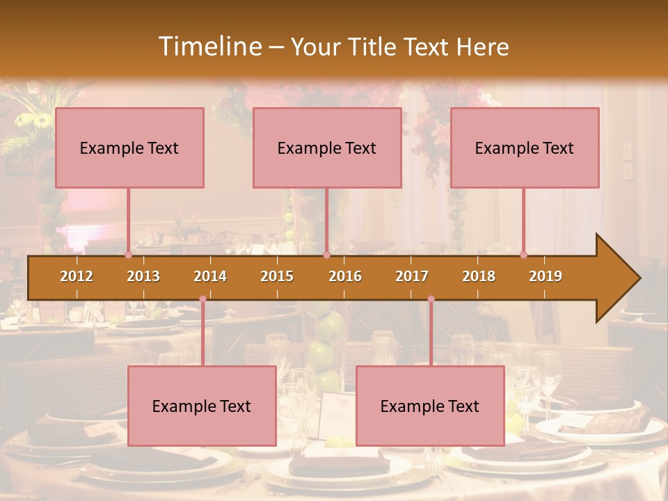 A Table With A Vase Of Flowers On Top Of It PowerPoint Template